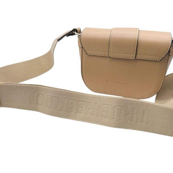 NWT True Religion Mini Flap Horseshoe‎ Logo Crossbody Bag- Beige - Picture 4 of 7